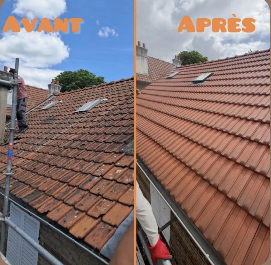 Nettoyage façade avant après